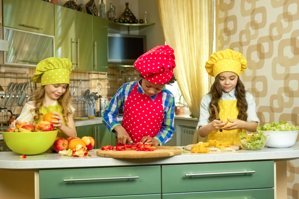 Banner comida divertida para niños